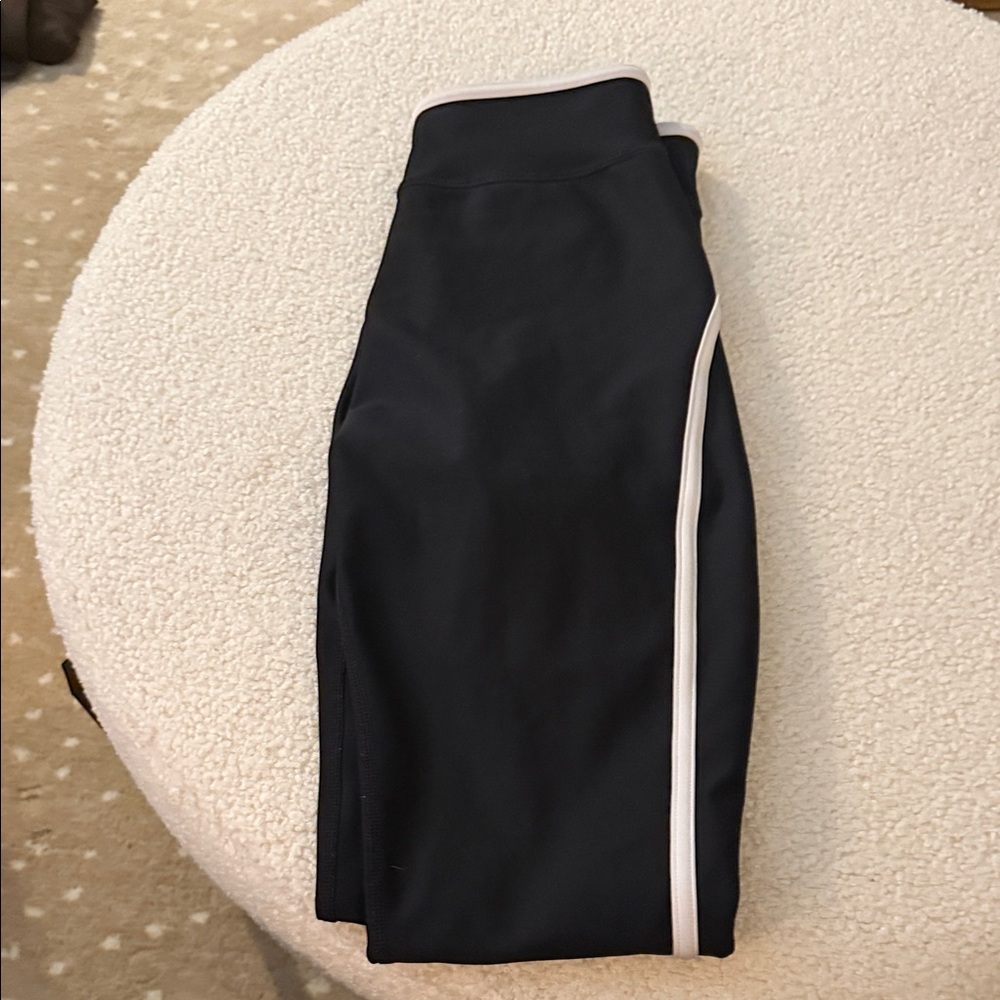 Black leggings with White Trim